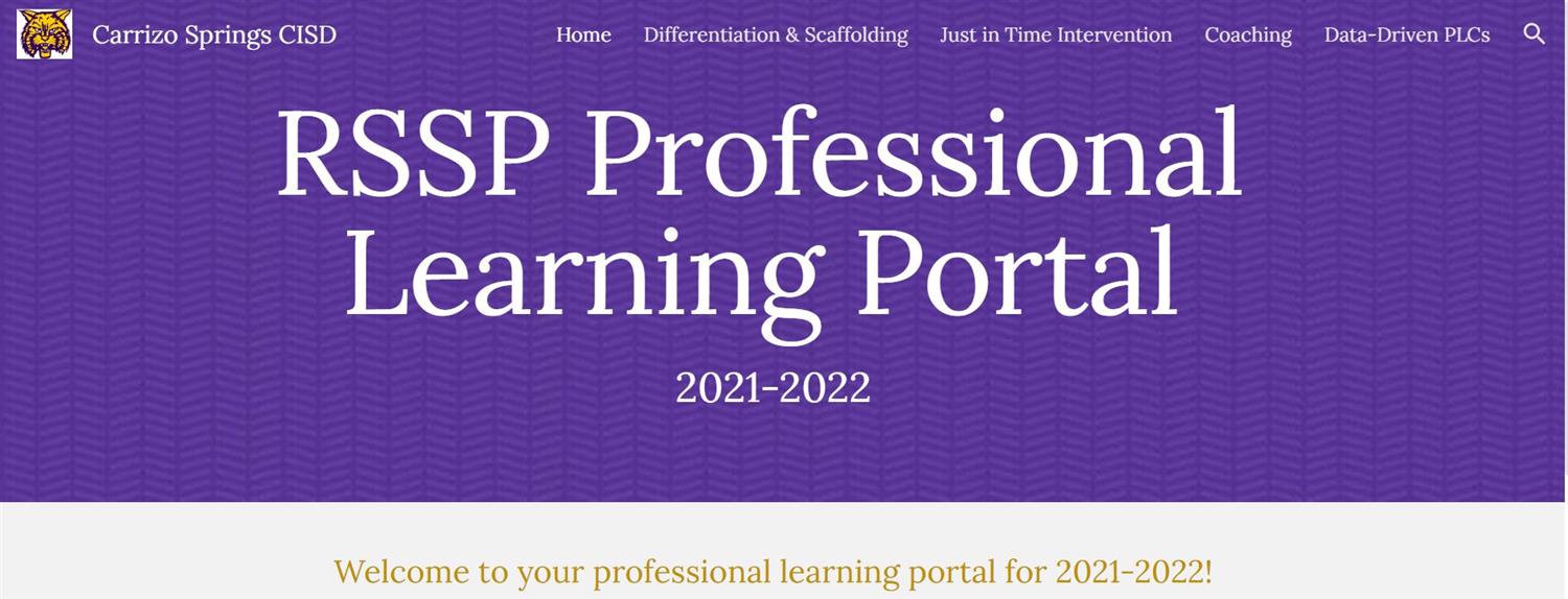 RSSP Professional Learning Portal